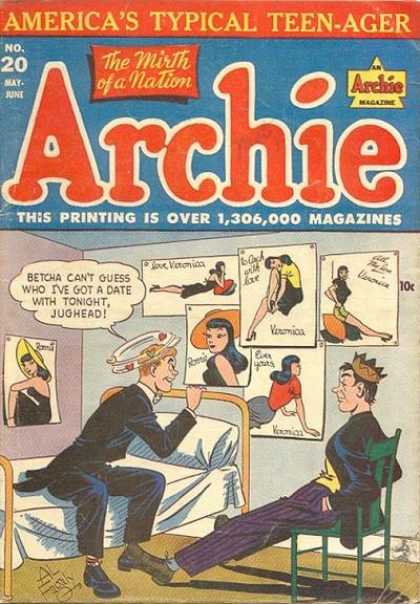 Archie 20 - Jughead - Veronica - Bed - Chair - Hat