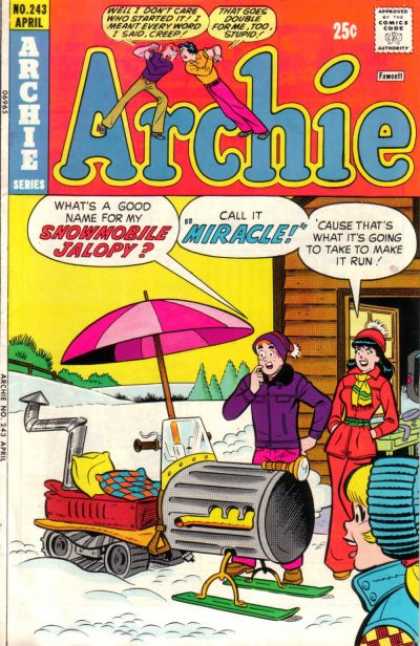 Archie 24 - Approved By The Comics Code - Umbrella - Man - Woman - Snow