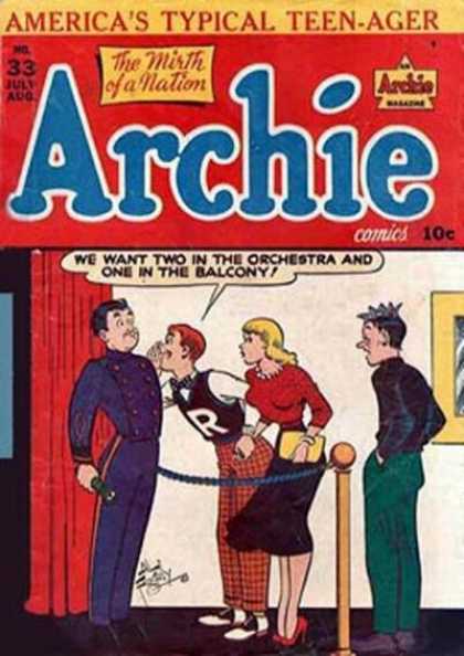 Archie 33 - Teenagers - Balcony - Orchestra - Theatre - July-august