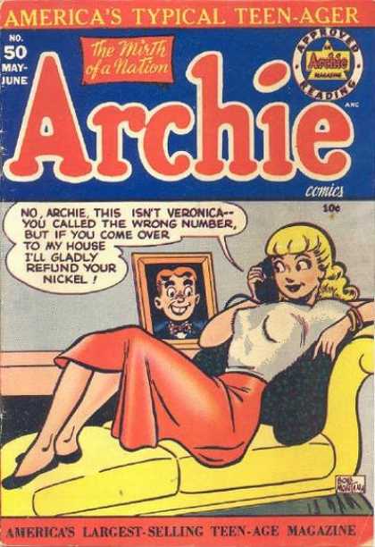 Archie 50 - Betty - Veronica - Wrong Number - Telephone - Nickel
