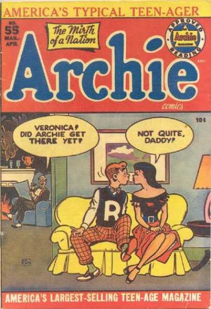 Archie 55 - Americas Typical Teen-ager - The Mirth Of A Nation - Pproved Reading - No55 - Mar-apr