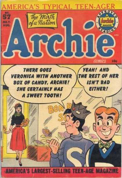 Archie 57 - Bon Bon Shop - Sweet Tooth - Teenage - Bow Tie - Red Skirt
