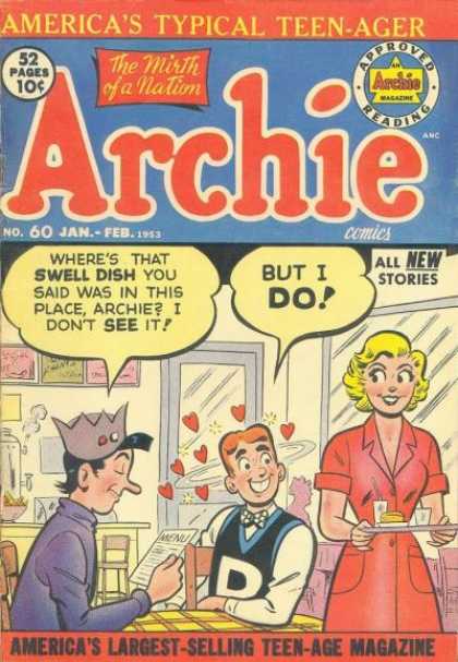 Archie 60 - Archie In Love - The Swell Dish - Teenager In Love - Yum-yum - Head Over Heels