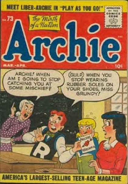 Archie 73 - School - Teacher - Liber-archie - Play As You Go - Valentine