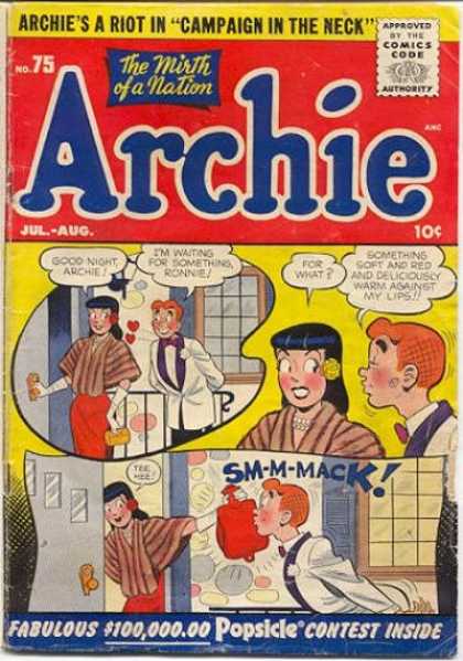 Archie 75 - Campaign In The Neck - The Mirth Of A Nation - Popsicle Contest Inside - Door - Loving Hearts