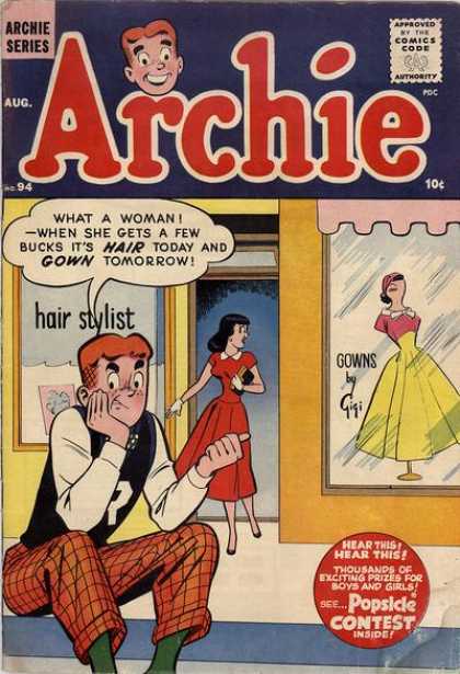 Archie 94 - Approved By The Comics Code - Woman - Dress - Hair Stylist - Gowns