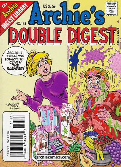 Archie's Double Digest 151 - Fruit - Blender - Food Stains - Milk - Betty