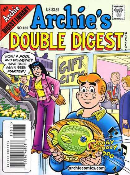 Archie's Double Digest 155 - Dumb Dumbdumb - A Fishy Wish - The Laughing Stock - Archie In Soup - The Dreamer Boy