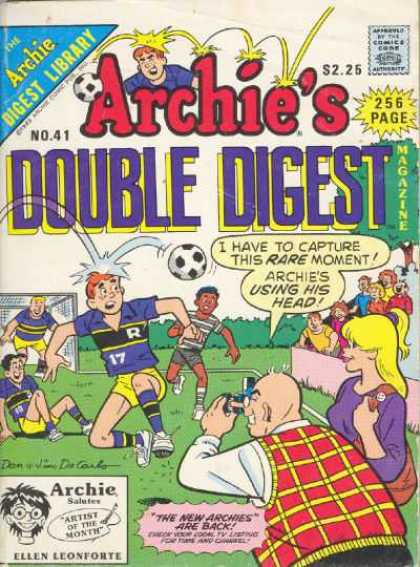 Archie's Double Digest 41 - Soccer - Ball - Head - Camera - Field