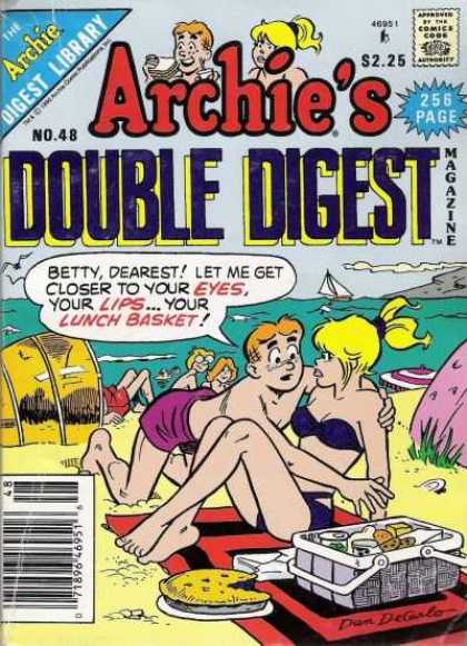 Archie's Double Digest 48 - Beach - Talk - Fun - Food - Bikini