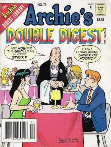 Archie's Double Digest 70 - Archie - Restaurant - Veronica - Steak - Potato