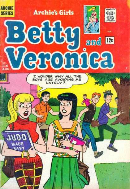 Archie's Girls Betty and Veronica 116 - Red Shirt - Judo - Books - Plaid Skirt - Purse