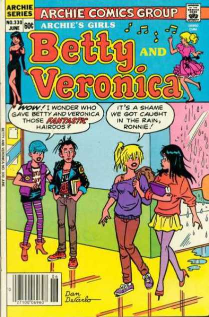 Archie's Girls Betty and Veronica 330 - Archie Series - Approved By The Comics Code - Woman - Dan Delarlo - Water