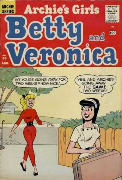 Archie's Girls Betty and Veronica 56