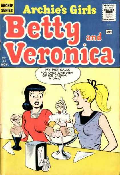 Archie's Girls Betty and Veronica 71