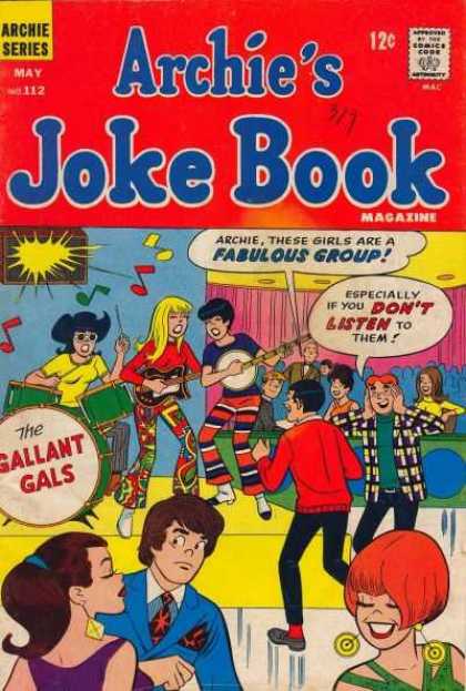 Archie's Joke Book 112 - Archies Joke Book - May No 112 - Band - Archie - Betty And Veronica