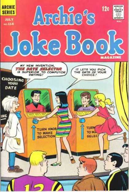 Archie's Joke Book 114 - The Date Selector - Jughead - Veronica - Betty - Reggie