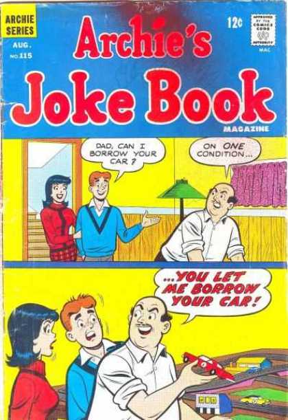 Archie's Joke Book 115 - Archie - August - Car - Toy - No 115
