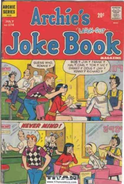 Archie's Joke Book 174 - Ronnie - Soda - Fountain - Table - Guess Who
