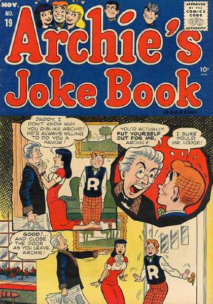 Archie's Joke Book 19 - Veronica - Archie - Mr Lodge - No 19 - Living Room