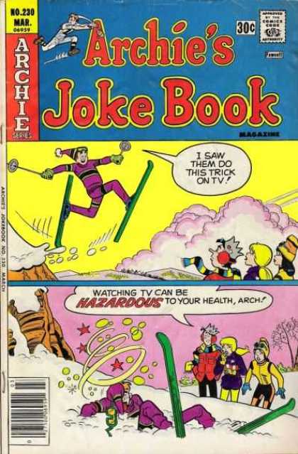 Archie's Joke Book 230 - Archie Series - Approved By The Comics Code Authority - Hazaroous - No230 - Mar