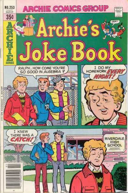 Archie's Joke Book 253 - Archie - Joke Book - Ralph - Riverdale High School - Comic