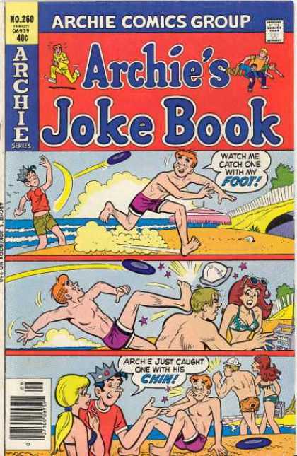 Archie's Joke Book 260 - No 260 - Archie - Foot - Beach - Chin