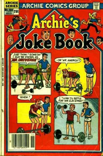Archie's Joke Book 288 - Archie And Friends - Archies Jokes - Archie And Reggie - Jokes - Weight Lifting