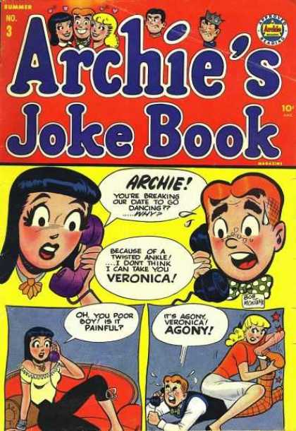Archie's Joke Book 3 - Agony - Summer - Phone - Veronica