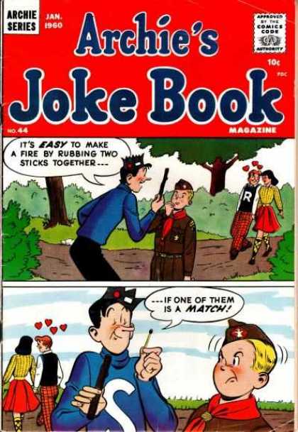 Archie's Joke Book 44 - Forest - Couple - Matchstick - Kid - Trail