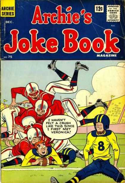 Archie's Joke Book 75 - Archie - Jughead - Tackle - Football Game - Stadium
