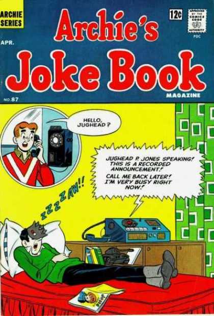 Archie's Joke Book 87 - Jughead - Telephone - Sleeping - Books - Bed