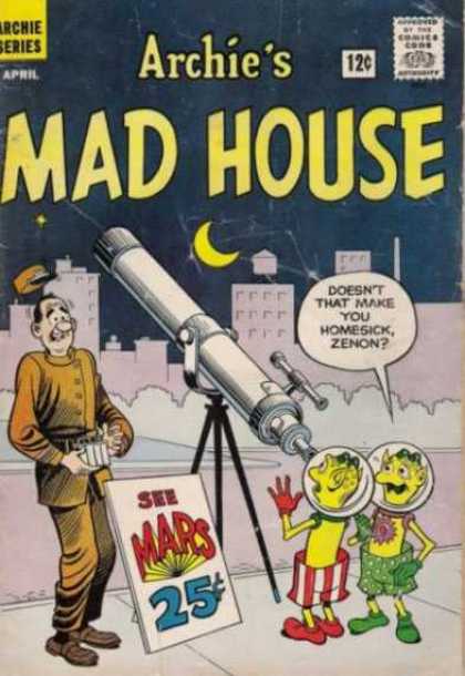 Archie's Madhouse 18 - City - Half Moon - Telescope - Aliens - Bell Hop