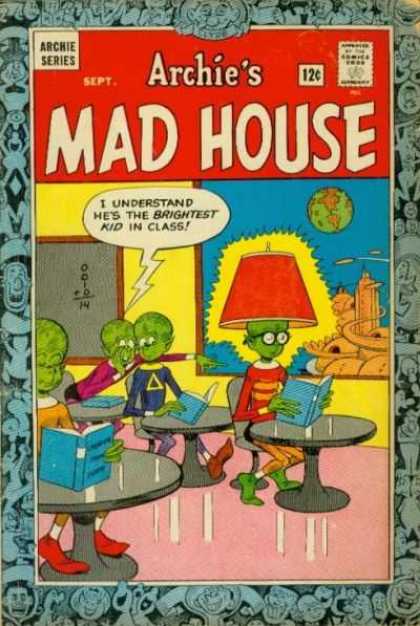 Archie's Madhouse 35 - Aliens - Desks - Classroom - Planets - Chalkboard