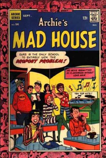 Archie's Madhouse 56 - Jukebox - Party - Desks - Yellow Walls - Telephone