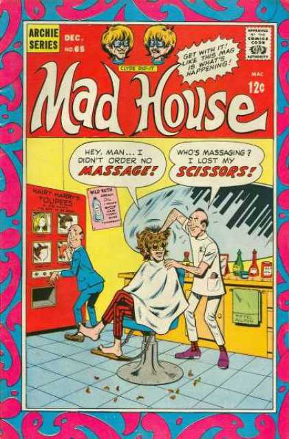 Archie's Madhouse 65 - Massage - Scissors - Toupees - Barber Shop - Chair