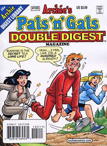 Archie's Pals 'n Gals Double Digest 105 - Running - Jogging - Secret - Betty - Veronica