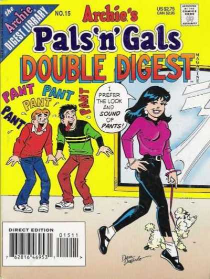 Archie's Pals 'n Gals Double Digest 15 - Lookers - Drool - Pretty Girls - Teenage Boys - Love At First Sight