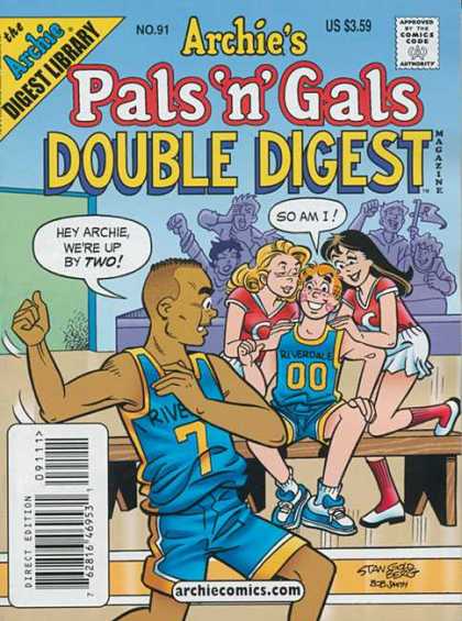 Archie's Pals 'n Gals Double Digest 91 - Approved By The Comics Code - Bench - Woman - Man - So Am I