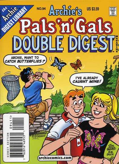 Archie's Pals 'n Gals Double Digest 94 - Garden - Net - Man - Girl - Butterfly