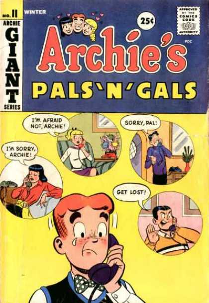 Archie's Pals 'n Gals 11 - Giant - Approved By The Comics Code - Woman - Man - Im Sorry Archie