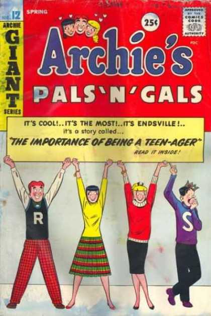 Archie's Pals 'n Gals 12 - Archie Giant Series - The Importance - Of Being - A Teen-ager - Spring