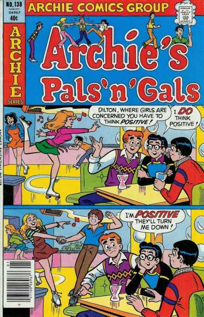 Archie's Pals 'n Gals 138 - 40 Cents - Comics Code Authority - Speech Bubble - Rollerskating Rink - Rollerskates