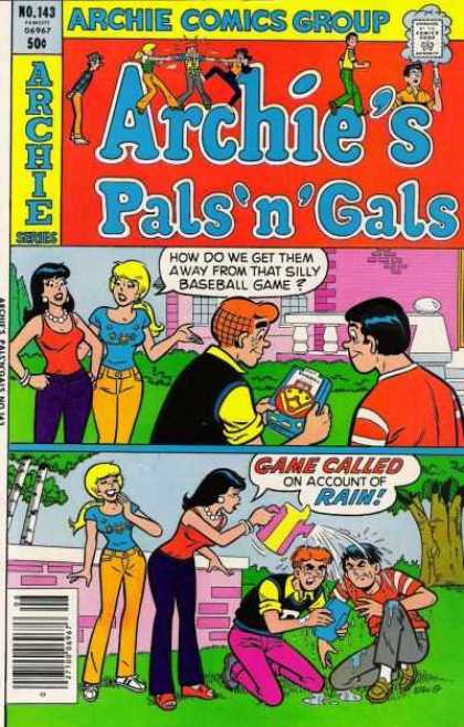 Archie's Pals 'n Gals 143 - Archie Comics - Rained Out - How To Stop Them - Pouring Rain - The Plot