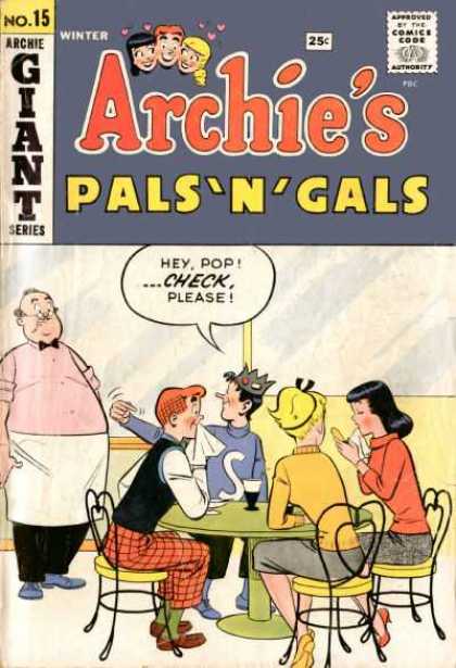 Archie's Pals 'n Gals 15 - Archie - Jughead - Waiter - Restaurant - Dining