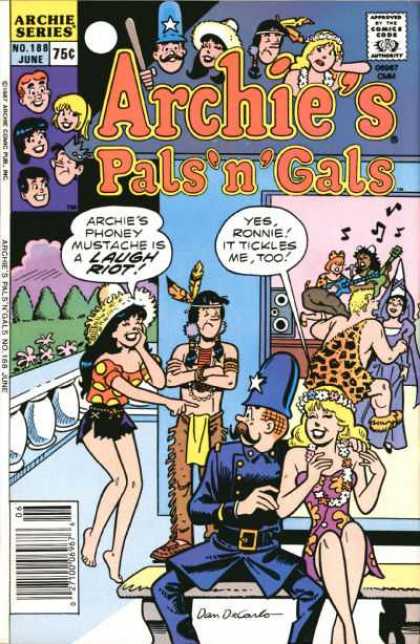 Archie's Pals 'n Gals 188 - Costume Party - Veronica - Betty - Jughead - Fake Mustache