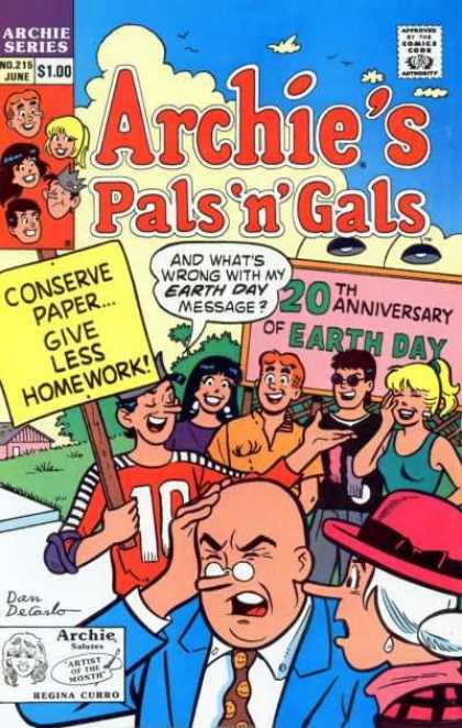 Archie's Pals 'n Gals 215 - Archie - No 215 - Pals N Gals - Earth Day - Demonstration