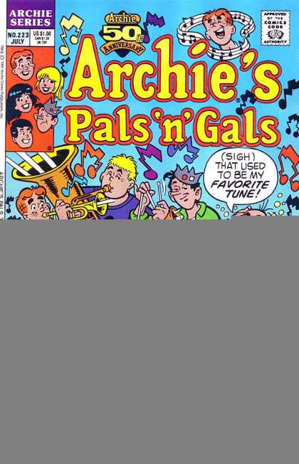 Archie's Pals 'n Gals 223 - Archie - Archie Comics - Pals And Gilrs - Party - Music