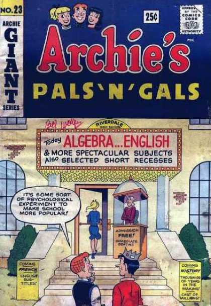 Archie's Pals 'n Gals 23 - Bloppers - Los Of Fun - Friends - Popular Way Back When - Good Ol Days