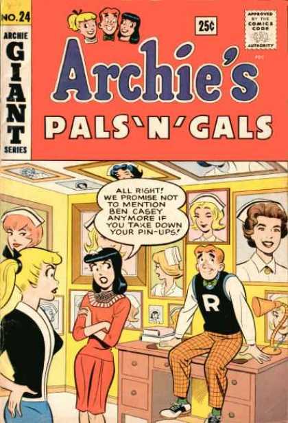 Archie's Pals 'n Gals 24 - Nurse - Pin-ups - Ben Casey - Desk - Arms Folded